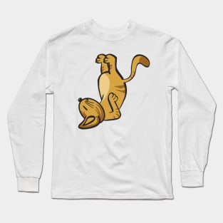 Cat In Different Yoga Poses Long Sleeve T-Shirt